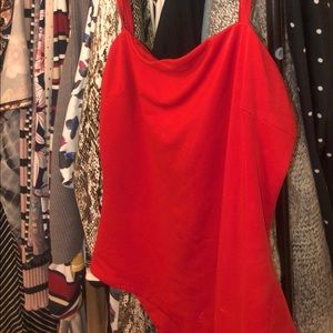 Spaghetti Strap Red Bodysuit